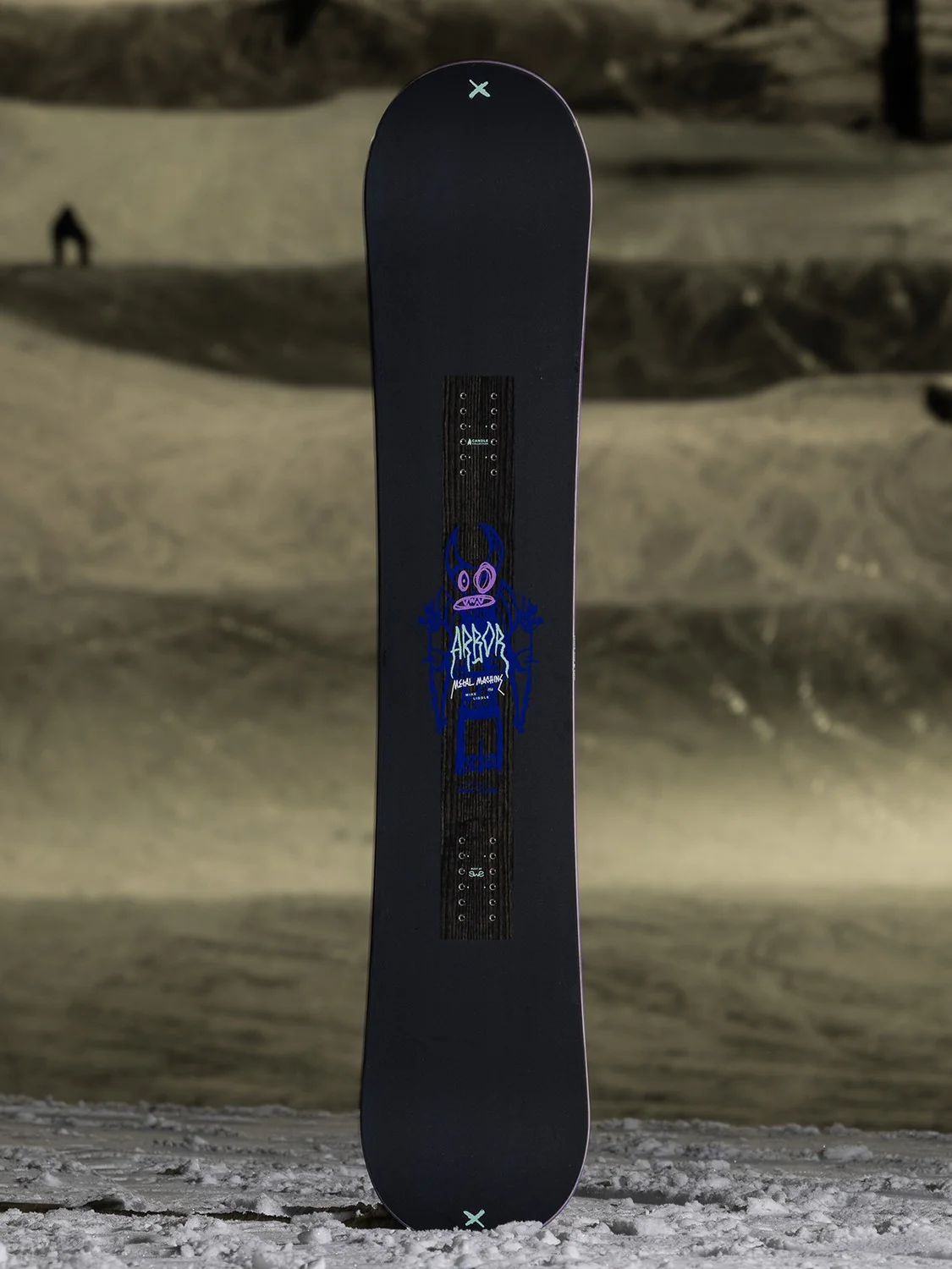 Arbor Metal Machine Snowboard 2026 With Rome United Bindings - Image 3